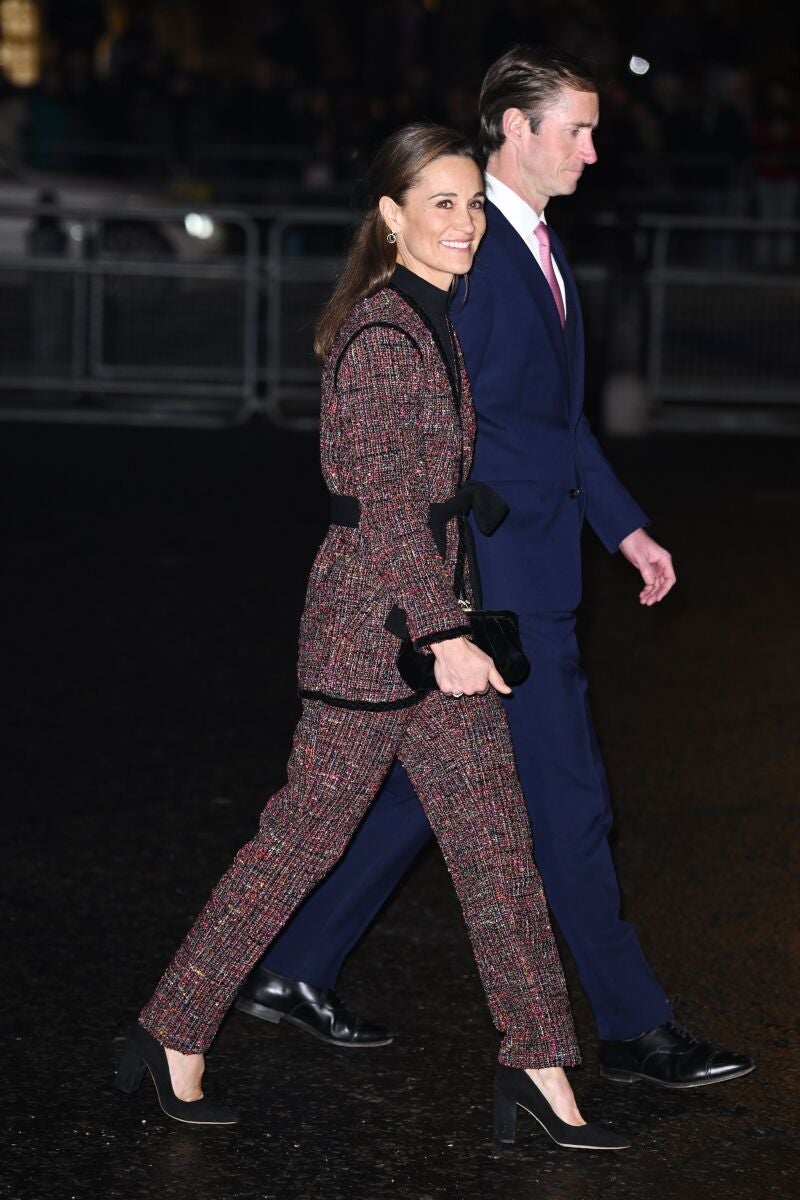Pippa Middleton con look de tweed.