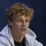 Jannik Sinner, en su comparecencia ante los medios en Nueva York