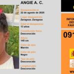 Cartel de la desaparición de Angie A.C. en Zaragoz