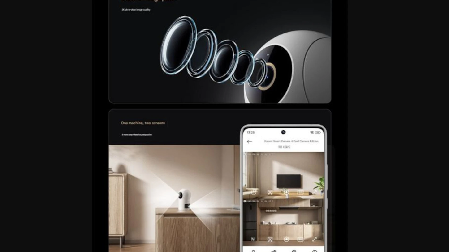 Imágenes promocionales de la nueva Xiaomi Smart Camera 4 Dual Camera Edition