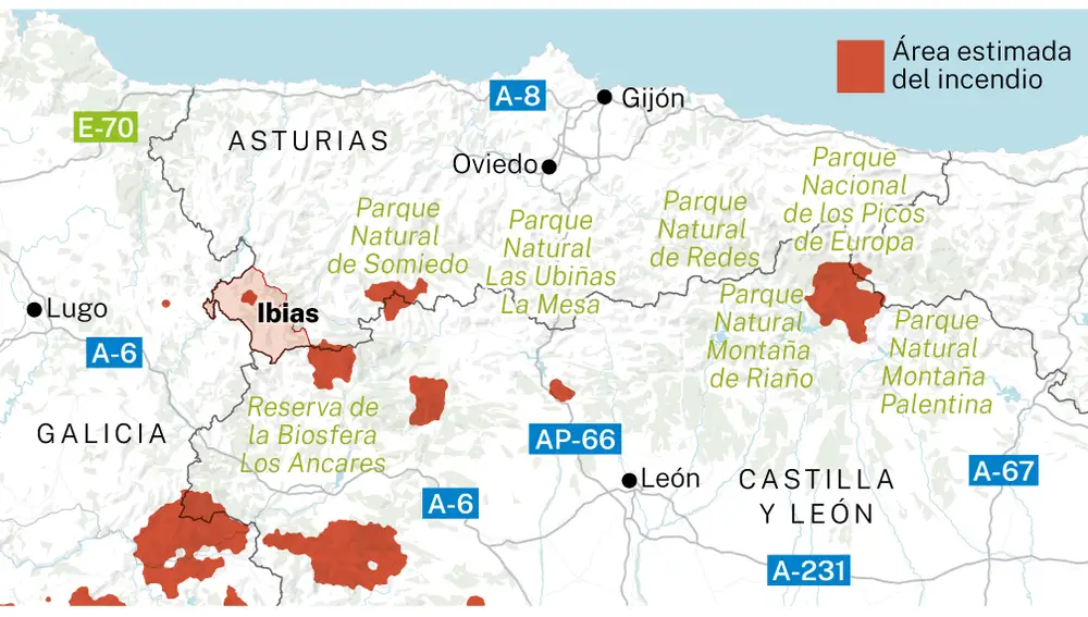 Incendio Asturias