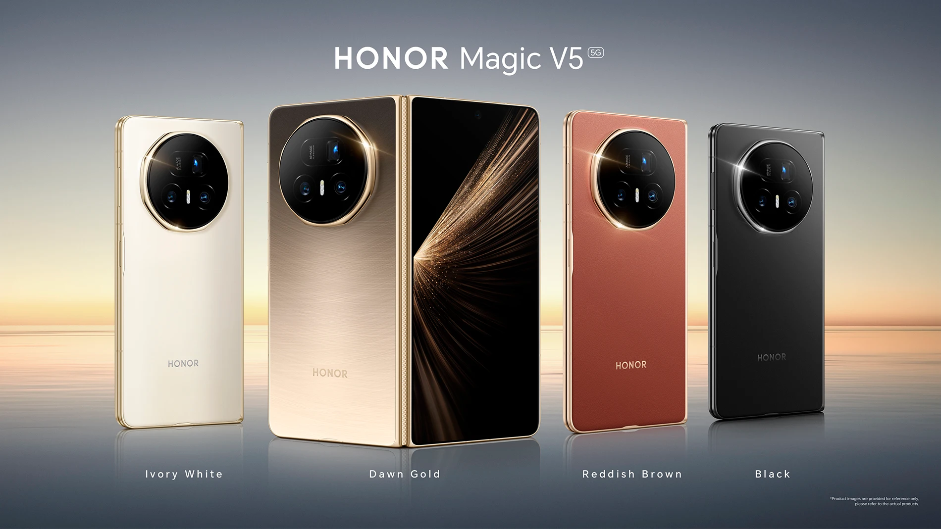 El HONOR Magic V5 en sus cuatro colores