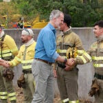 Los Reyes visitan la zona afectada por los incendios en provincia de Zamora