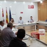 El secretario general del PSOECyL, Carlos Martínez, se reúne con las organizaciones agrarias de Castilla y León