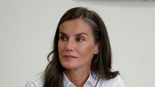 La Reina Letizia visita las zonas afectadas por las incendios en Castilla y León.