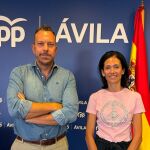 Los diputados del PP de Ávila, Héctor Palencia y Patricia Rodríguez
