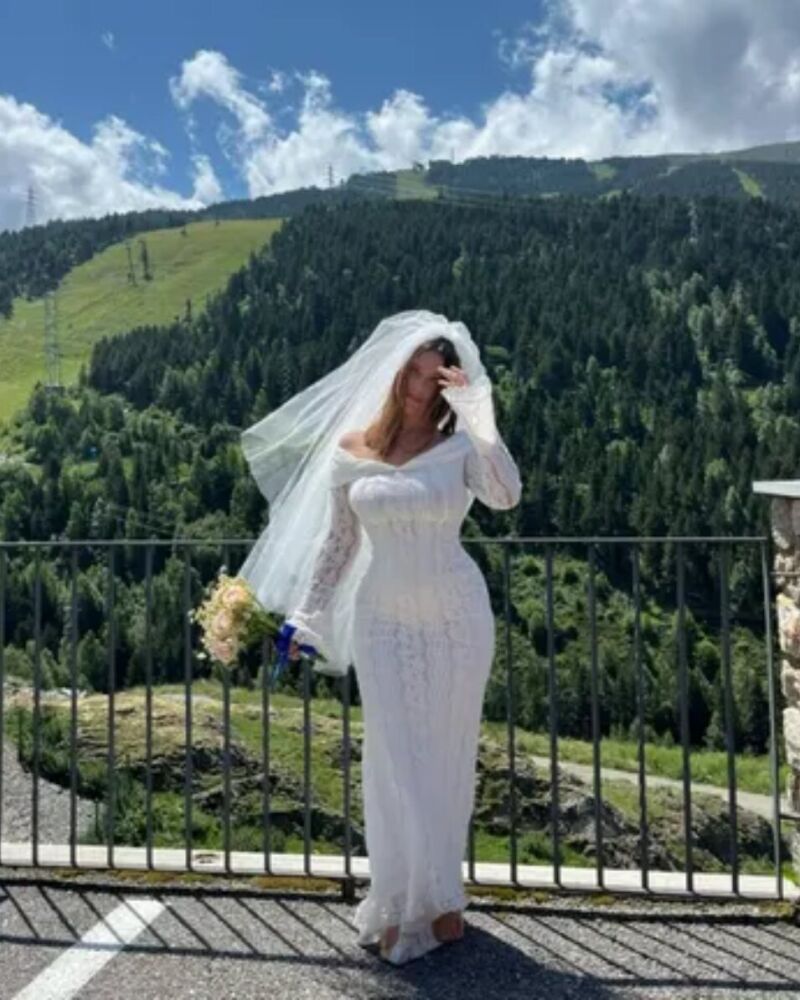 Daniela Blume el día de su boda