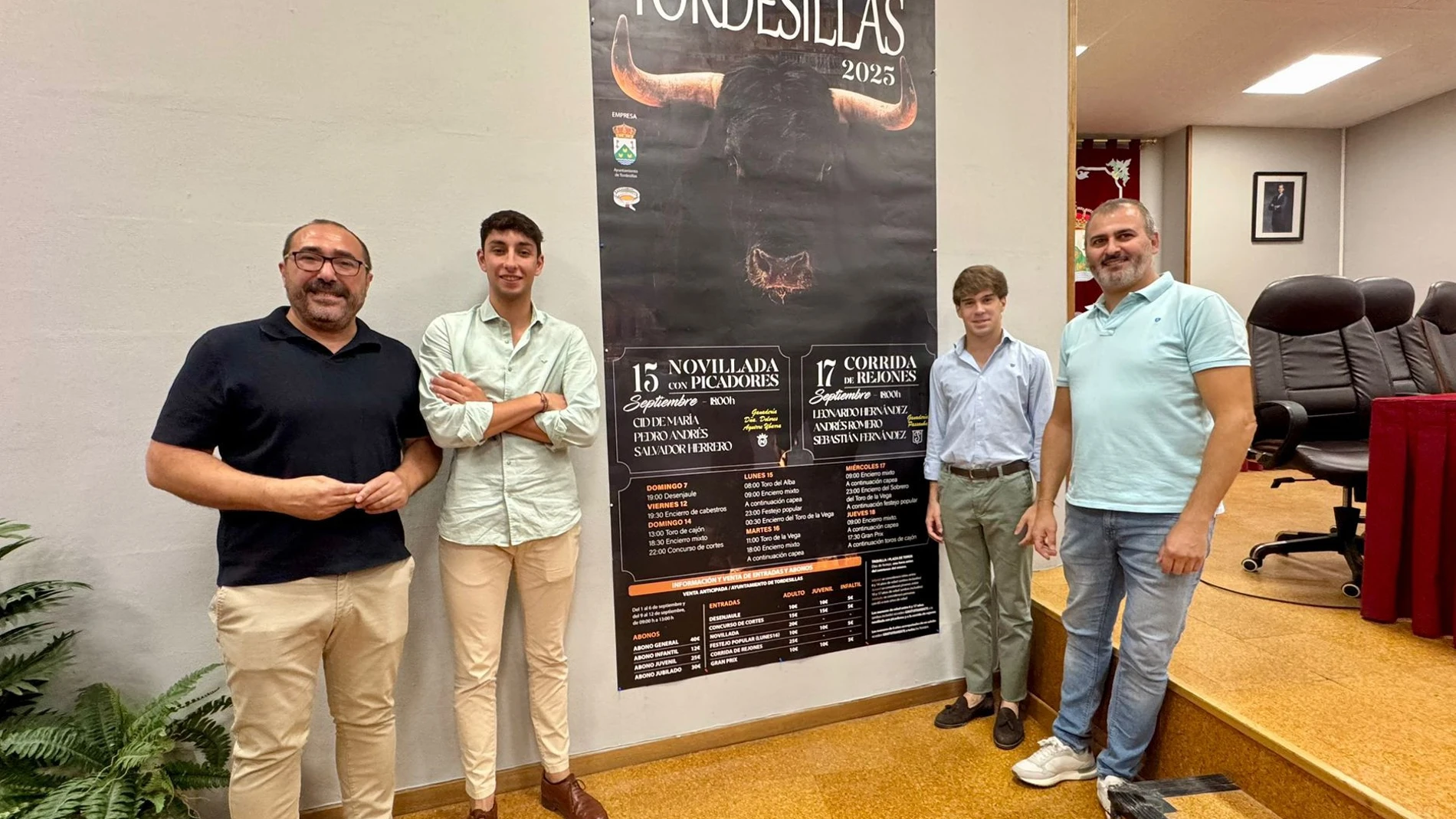 El alcalde de Tordesillas, Miguel Ángel Olivera, presenta la Feria Taurina 2025