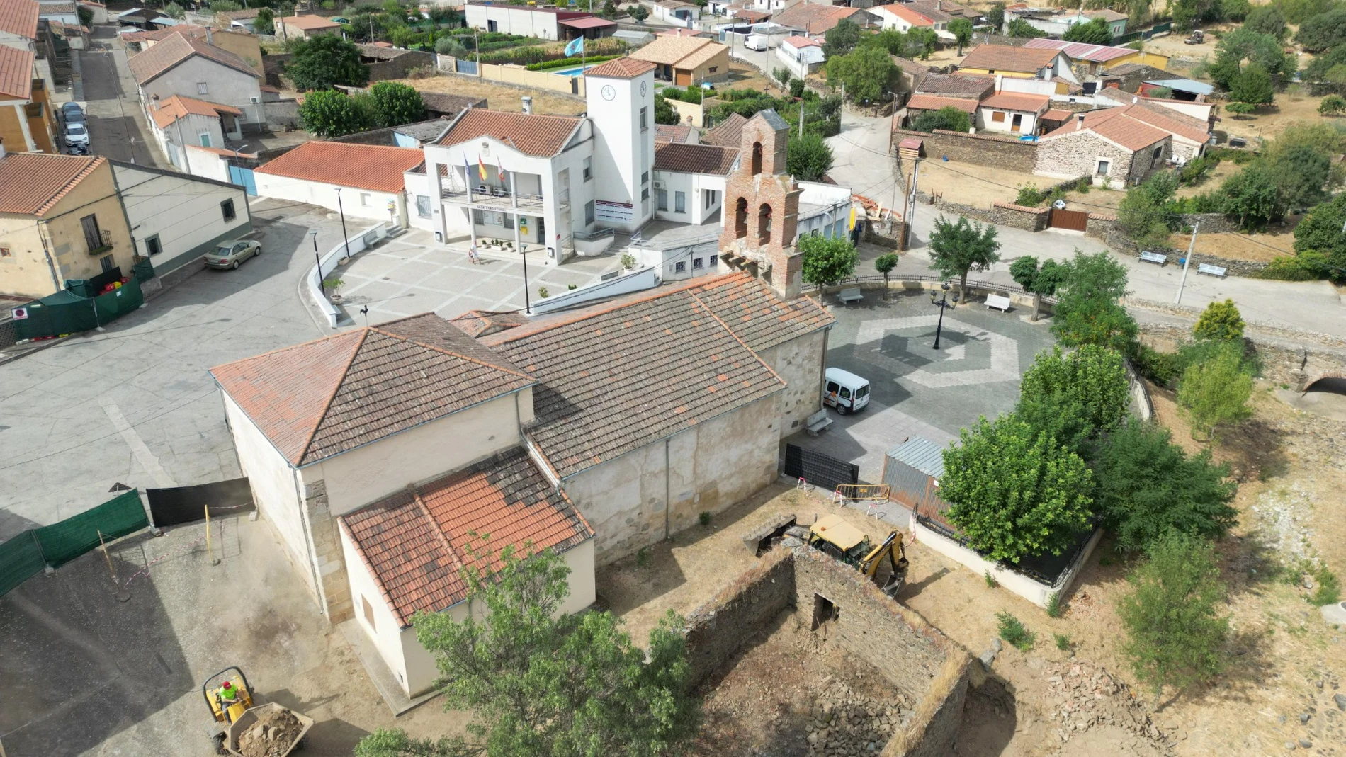 Inicio de las obras del Aula Arqueológica “La Quimera” de la Villa Romana de Saelices El Chico
