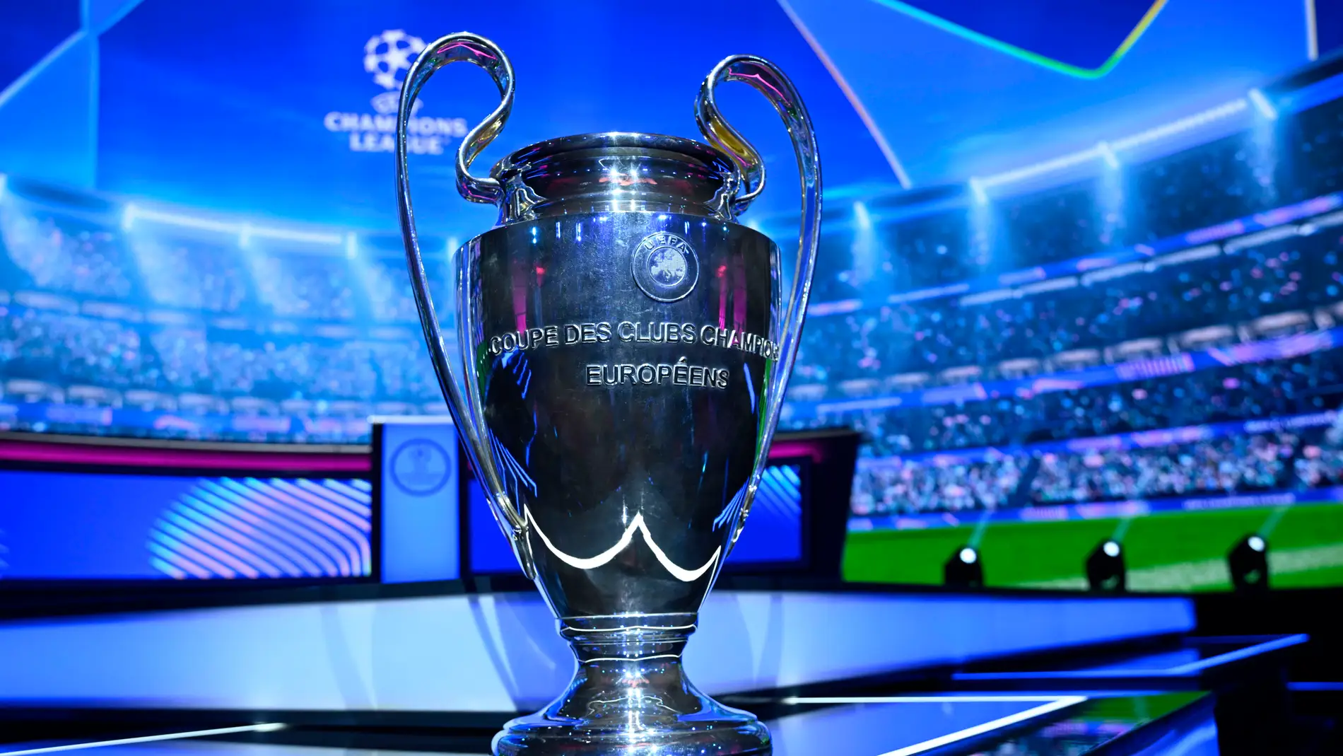 August 28, 2025, Monaco, Monaco, Monaco: Trophy - UEFA Champions League 2025-2026 draw on August 28, 2025 at the Grimaldi Forum in Monaco. Europa Press/Contacto/William Cannarella 28/08/2025 ONLY FOR USE IN SPAIN