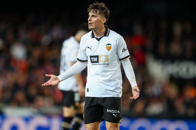 Sergi Canós con el Valencia