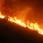 Incendio forestal declarado recientemente en el área metropolitana de Granada