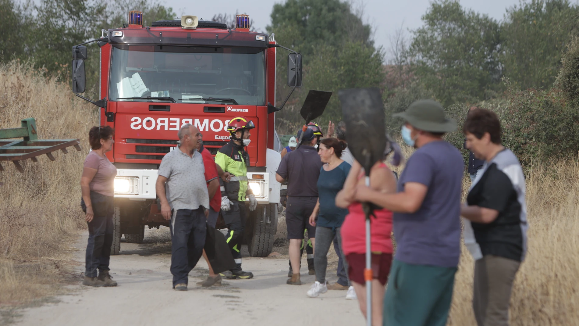 Incendio entre Malillos y la Cernecina