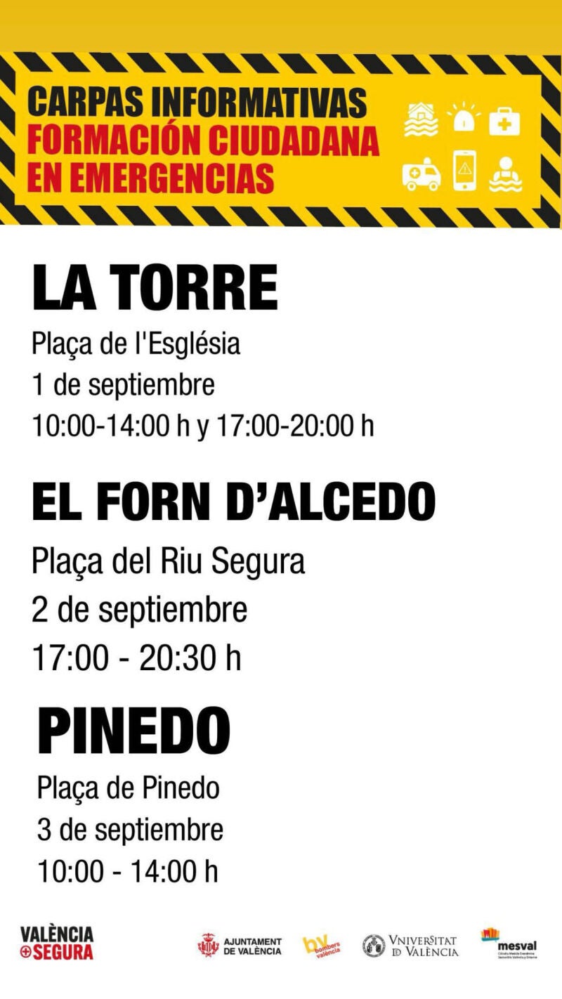 Calendario de charlas de autoprotección
