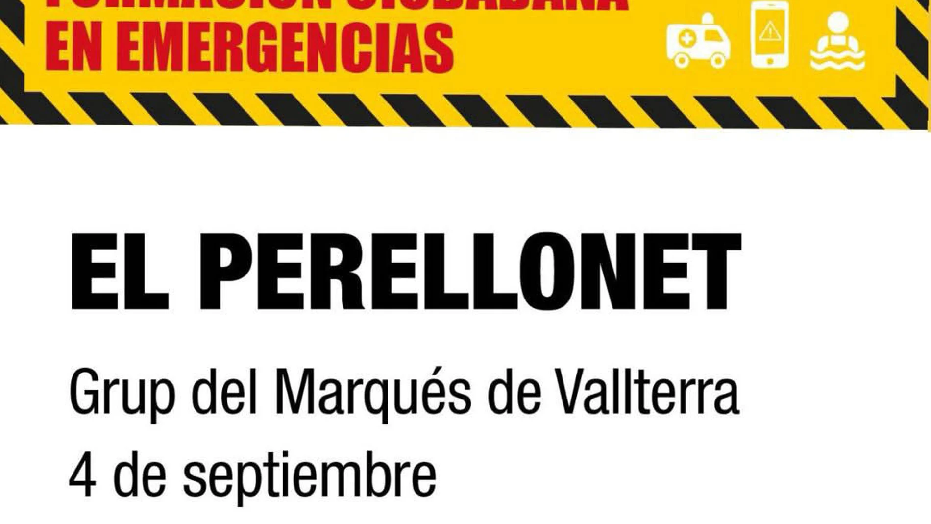 Las "clases" de autoprotección del Ayuntamiento de Valencia llegan a las pedanías del sur el 1 de septiembre