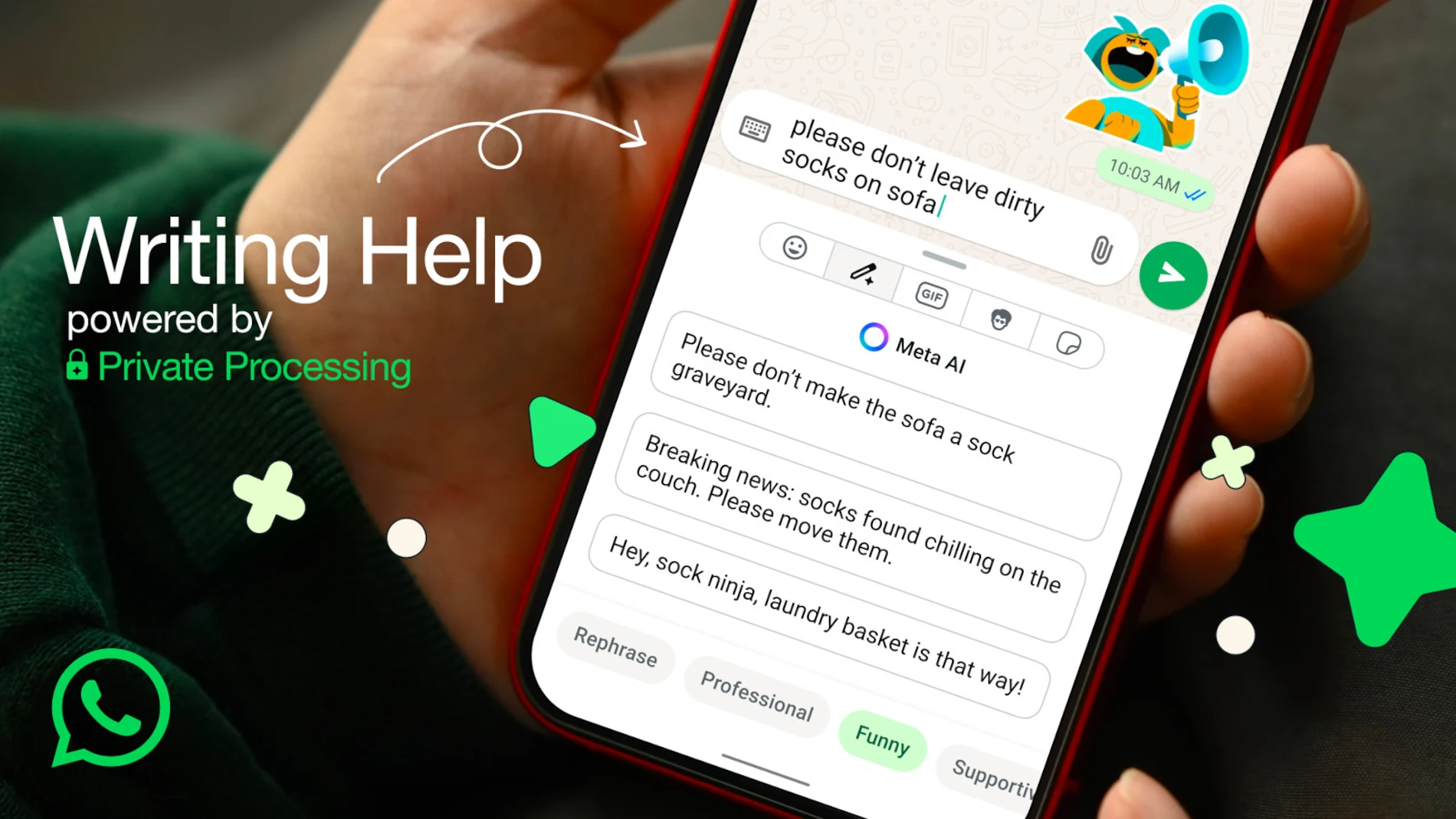 Nueva función de Ayuda para la Escritura en WhatsApp