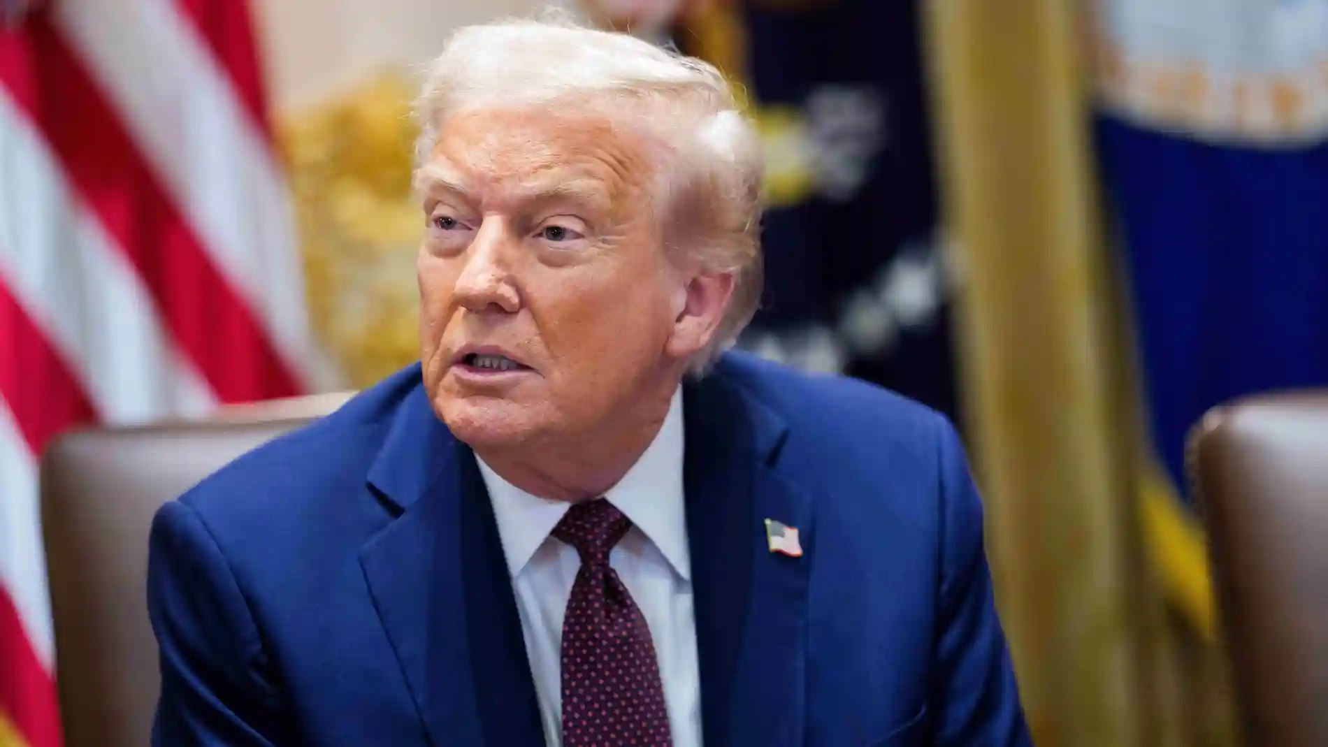 August 26, 2025, Washington, District Of Columbia, USA: United States President Donald J Trump participates in a Cabinet Meeting in the Cabinet Room of the White House in Washington, DC, US, on Tuesday, August 26, 2025 Europa Press/Contacto/Aaron Schwartz - Pool via CN 26/08/2025 ONLY FOR USE IN SPAIN