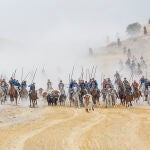Primero de los encierros de las fiestas en honor a la Virgen del Rosario, con toros de la ganadería Araúz de Robles