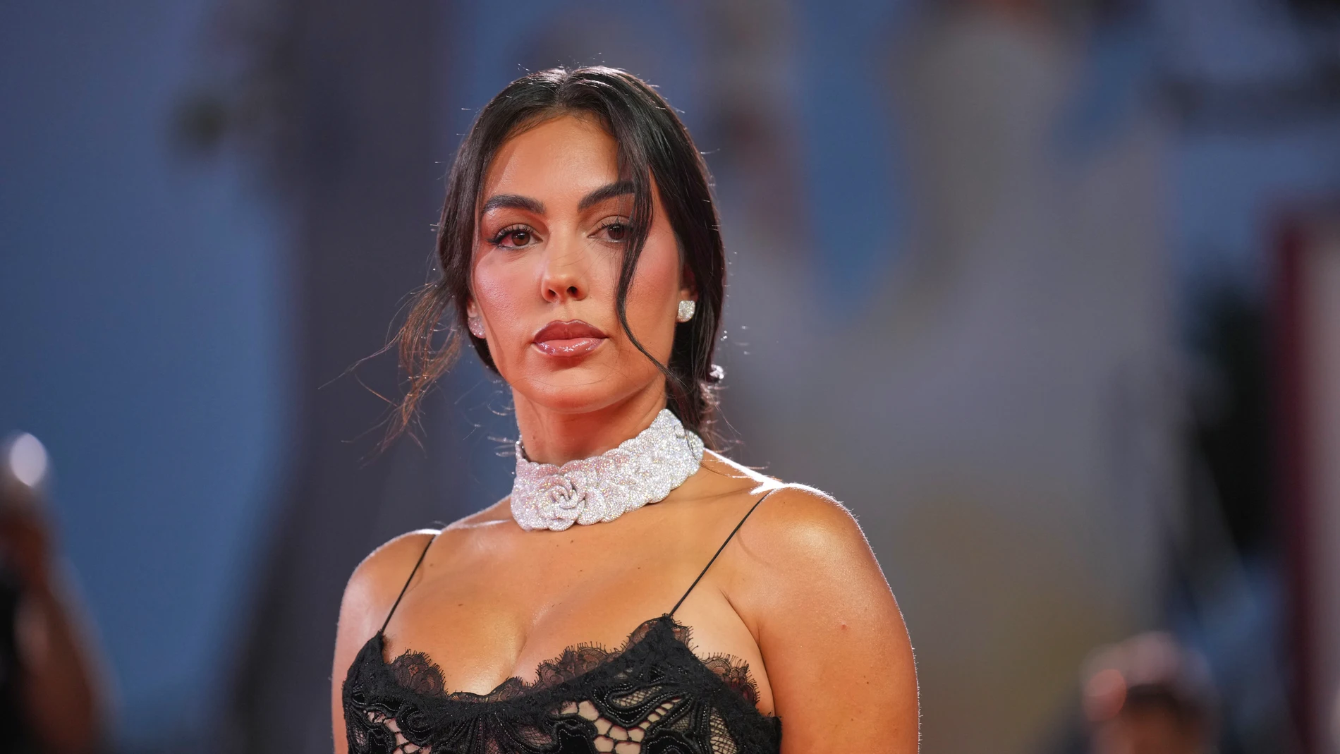 Georgina Rodríguez en la alfombra roja de Venecia.