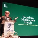 Francisco Marhuenda, durante su intervención en la Fiesta de las Letras 2025 de Tomelloso