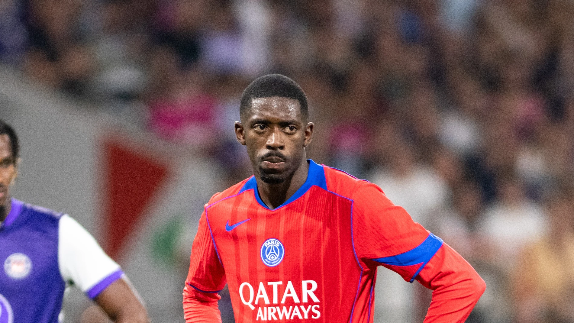 Ousmane Dembele of Toulouse during the French championship Ligue 1 football match between Toulouse FC and Paris Saint-Germain on 30 August 2025 at Stadium in Toulouse, France - Photo Nathan Barange / DPPIAFP7 30/08/2025 ONLY FOR USE IN SPAIN