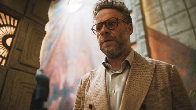 Seth Rogen en ‘The Studio’, la serie satírica de Apple TV+ que parodia el funcionamiento de los grandes estudios de Hollywood