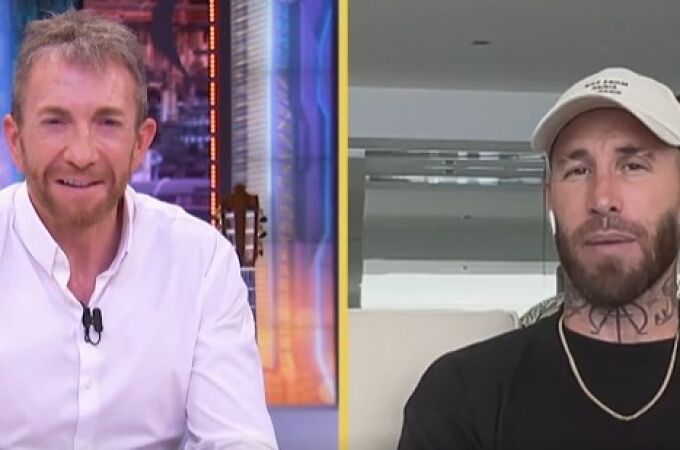 Pablo Motos y Sergio Ramos, en El Hormiguero