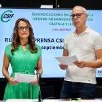 Isabel Madruga y Mariano González durante la rueda de prensa