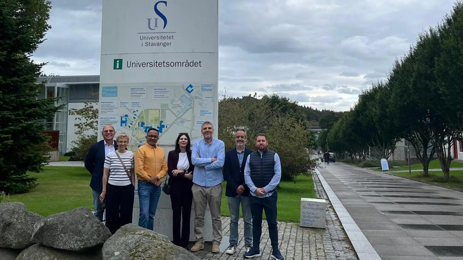 Miembros de la UCAV durante su visita a Noruega
