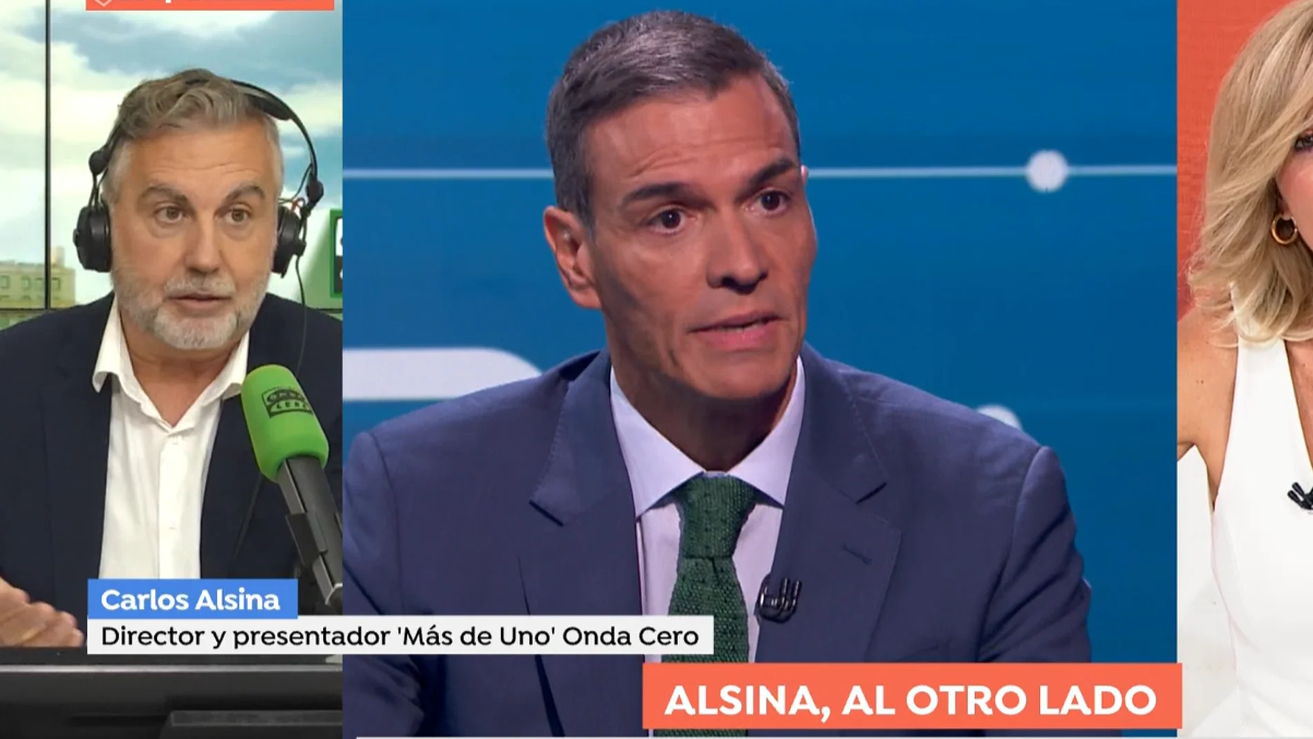 Carlos Alsina esta mañana en 'Espejo Público'