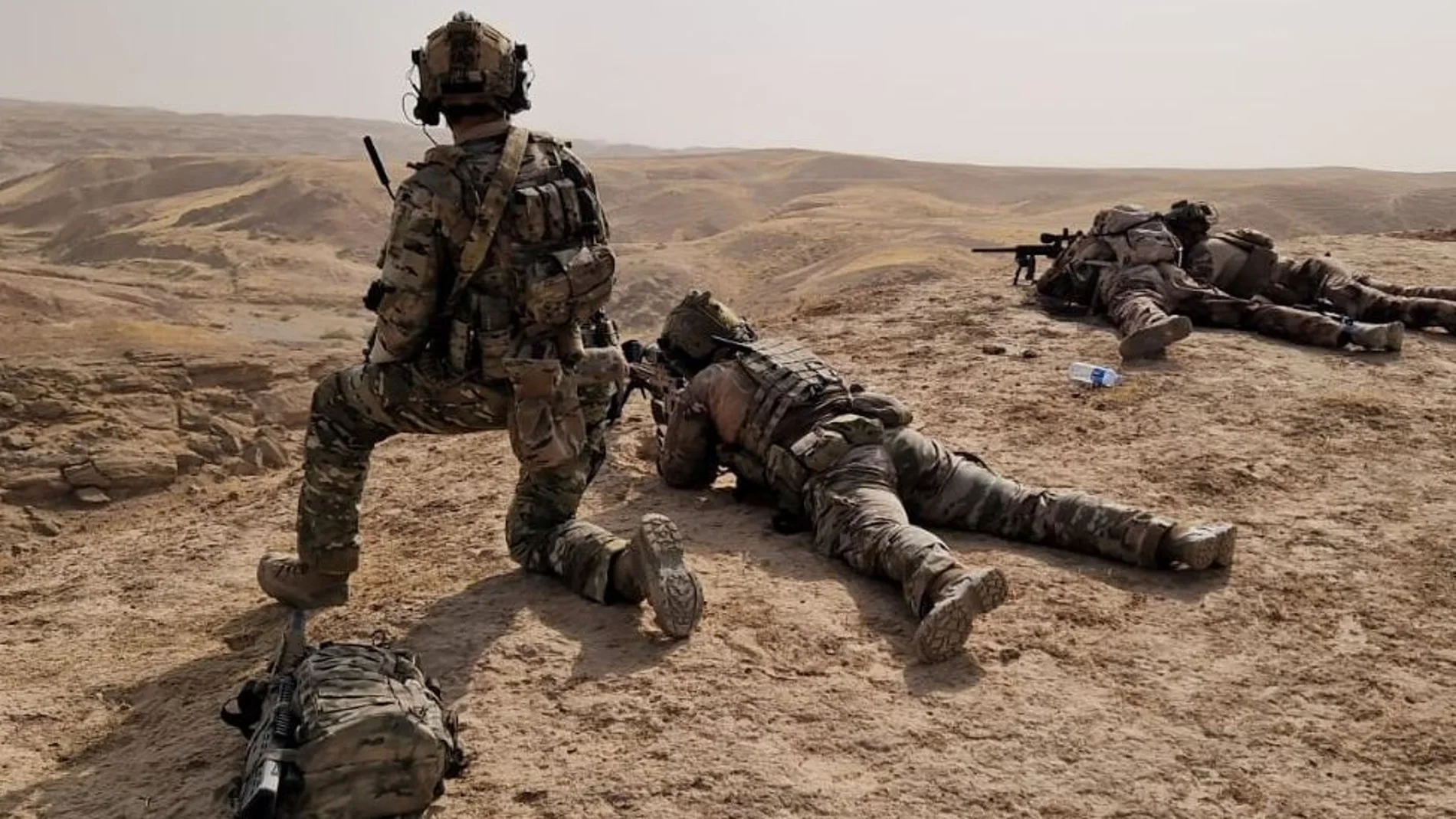 Militares españoles luchan contra el terrorismo del Daesh en Irak