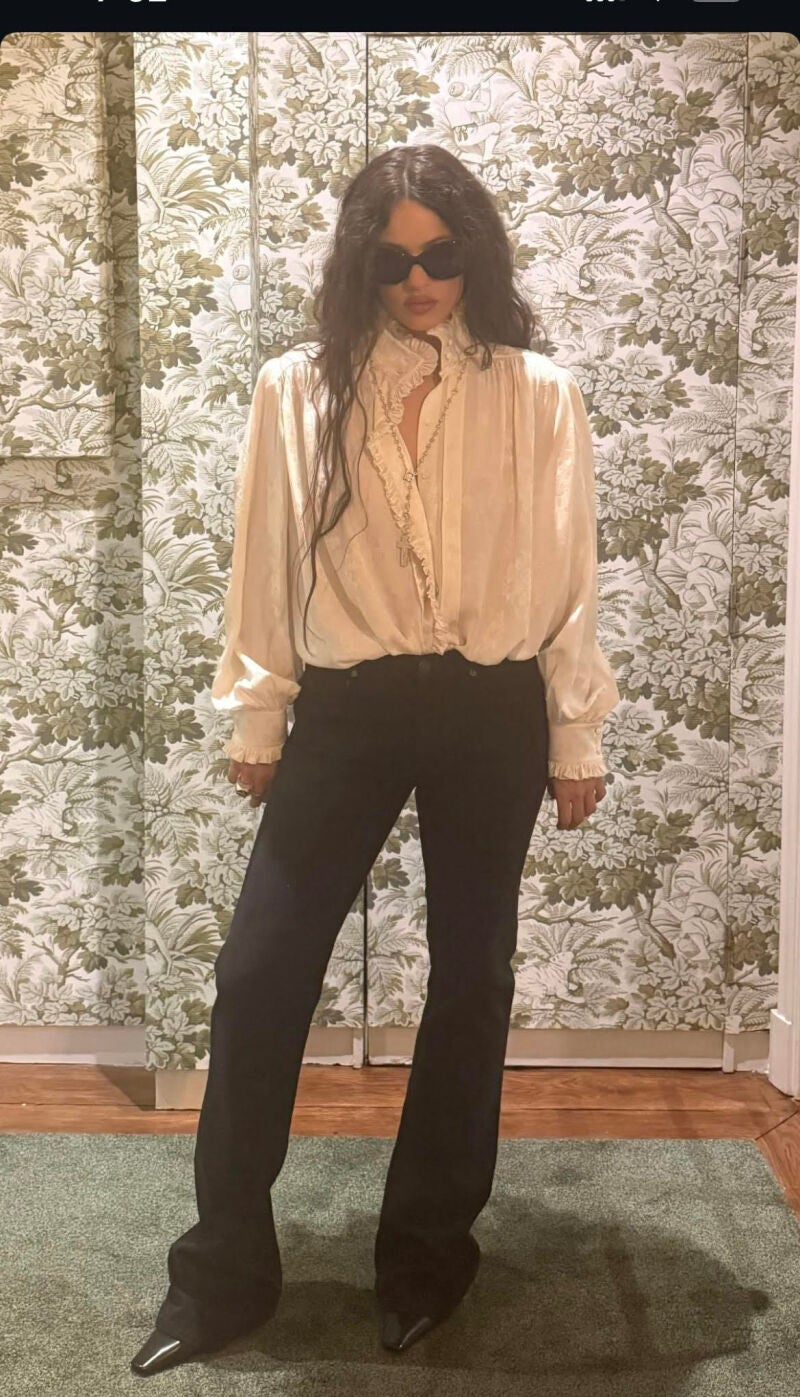 Rosalia en el Bernabéu.