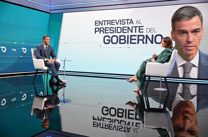 La entrevista de Pedro Sánchez fue seguida por 2.027.000 espectadores de media, un 18,5% de cuota de pantalla