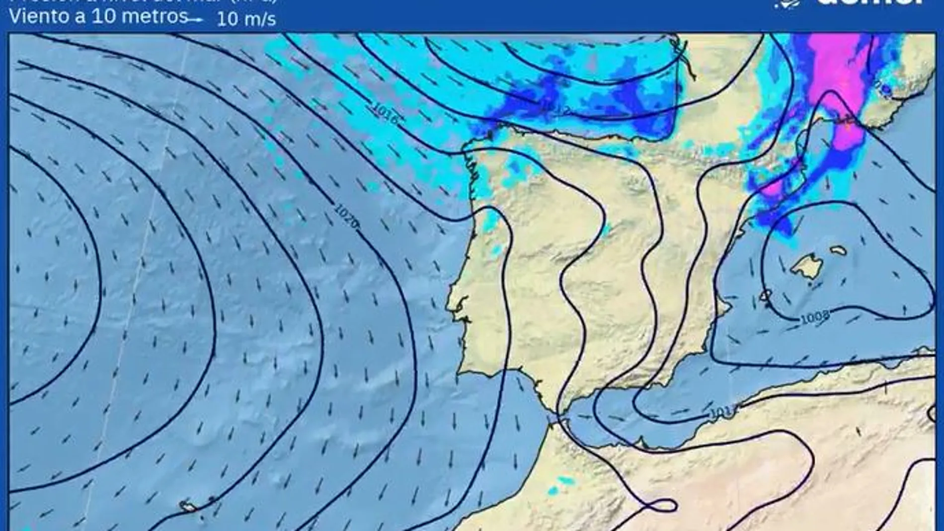 Predicción semanal del tiempo de la AEMET