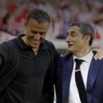 Luis Enrique y Ernesto Valverde