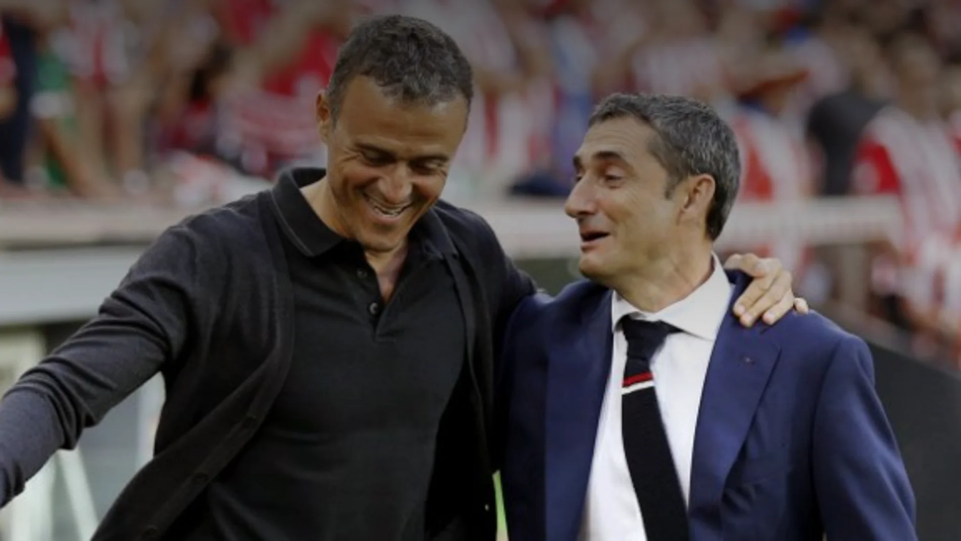 Luis Enrique y Ernesto Valverde