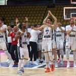 Bosnia celebra su victoria ante Georgia en el Eurobasket