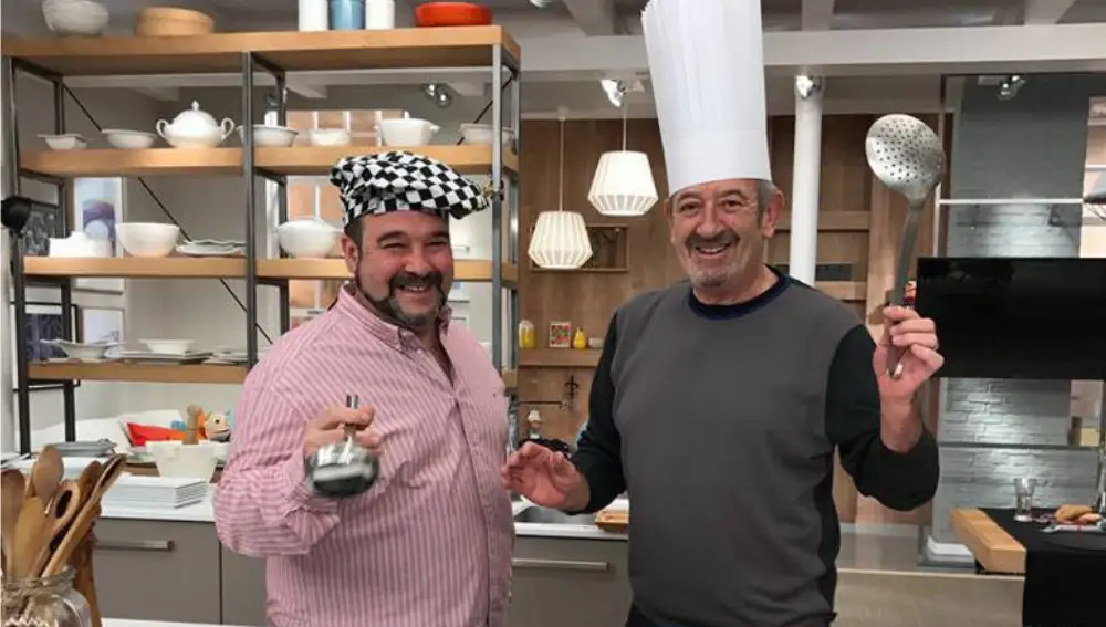 Carlos Arguiñano con su primo