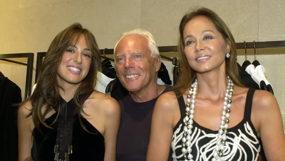 Tamara Falcó, Giorgio Armani e Isabel Preysler