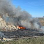 Sucesos.-Unos 500 metros cuadrados terreno se han visto afectados en un incendio forestal en Torre del Rame (Cartagena)