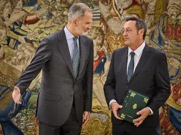 Felipe VI junto al fiscal general del Estado, Álvaro García Ortiz, en la entrega la Memoria anual de la Fiscalía de 2024 Felipe VI junto al fiscal general del Estado, Álvaro García Ortiz, en la entrega la Memoria anual de la Fiscalía de 2024