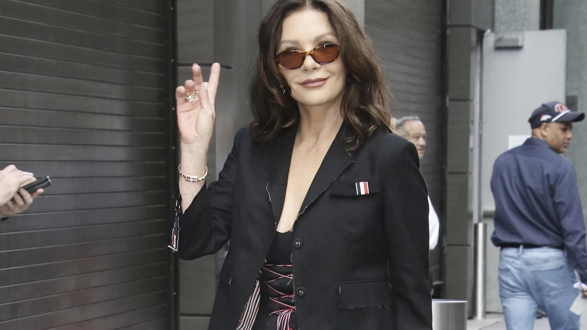 Catherine Zeta-Jones deslumbra en Nueva York.