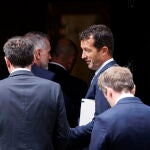 Ángel Escribano, a su llegada a Downing Street