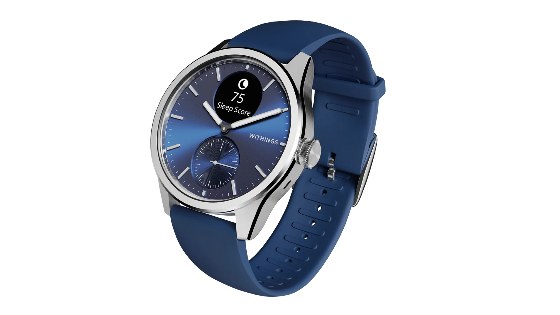 El nuevo Withings ScanWatch 2 en su acabado de color azul