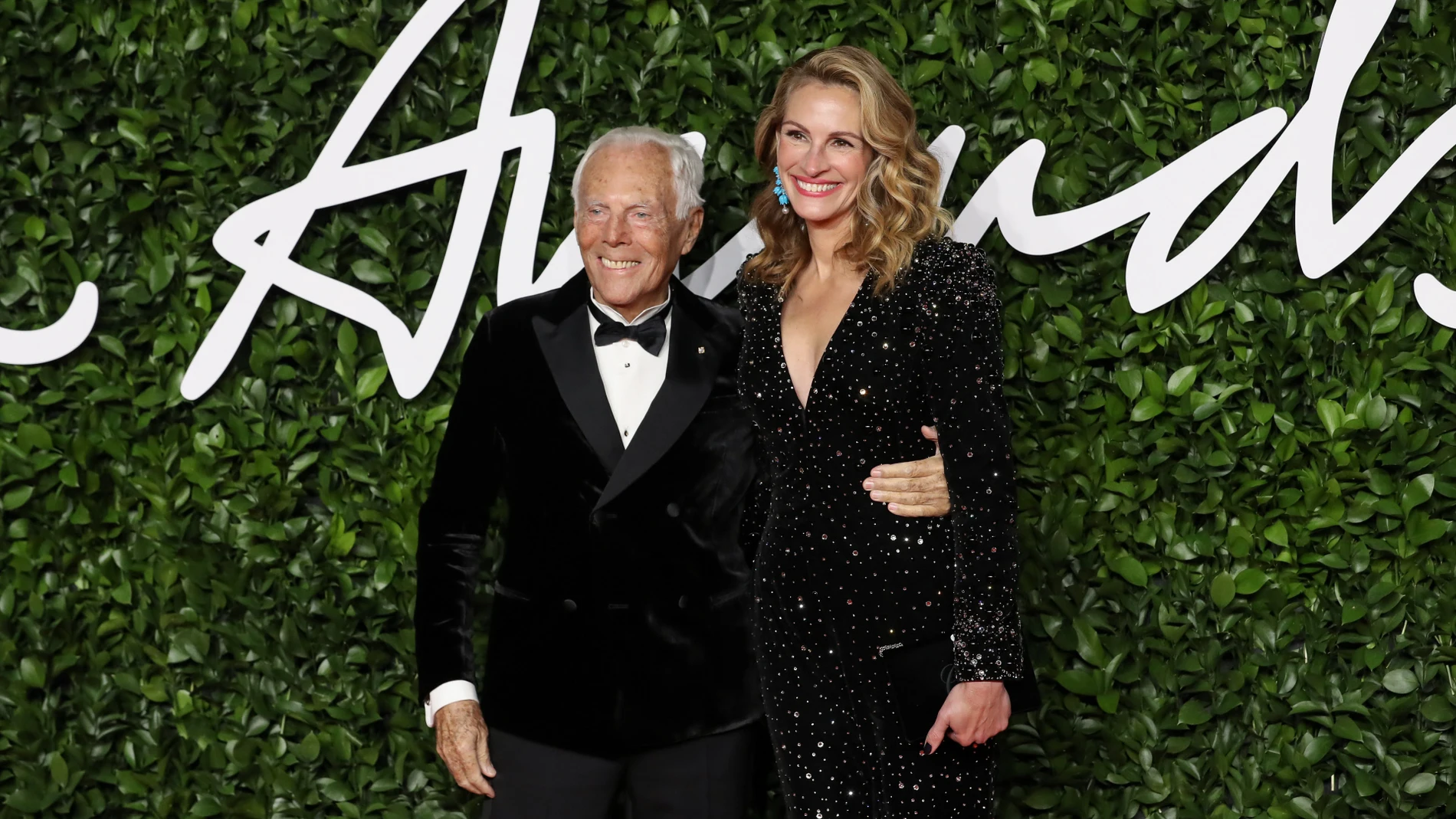 Giorgio Armani y Julia Roberts.