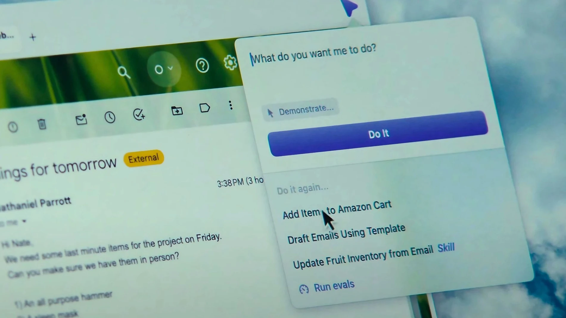 Prototipo de Dia, el navegador basado en IA de The Browser Company