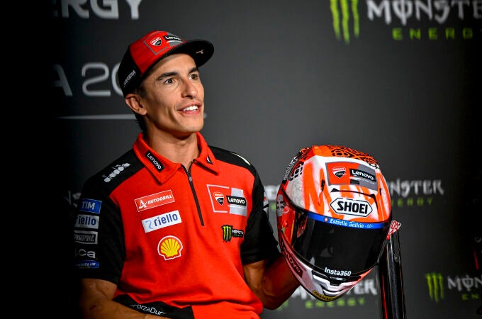 Marc Márquez, en la sala de prensa del circuito de Barcelona