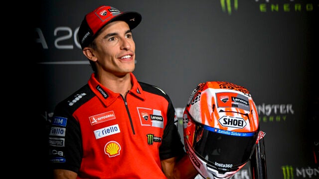 Marc Márquez, en la sala de prensa del circuito de Barcelona