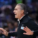 Sergio Scariolo, en la derrota ante Grecia