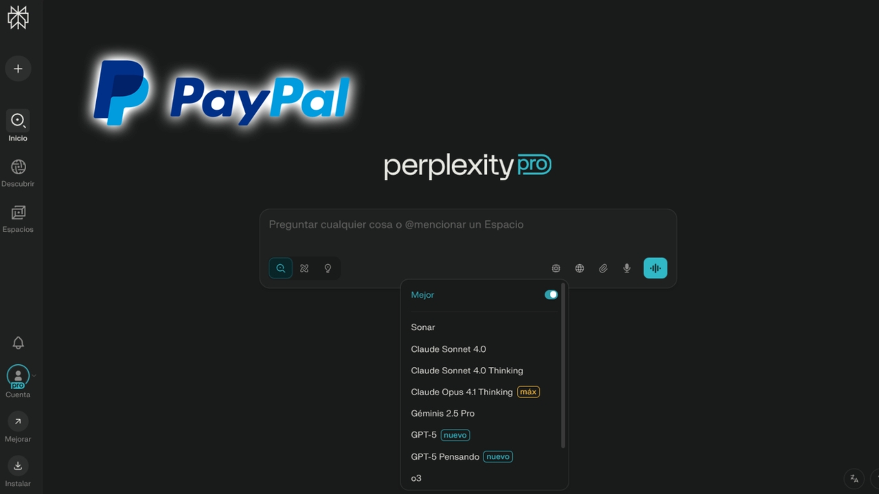 Si tienes PayPal tendrás un año totalmente gratis de Perplexity Pro